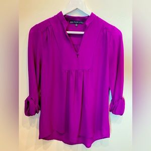 Brixon Ivy Stitch Fix Top. Sylvester Split Neck Shirt 3/4 Sleeve Size XS